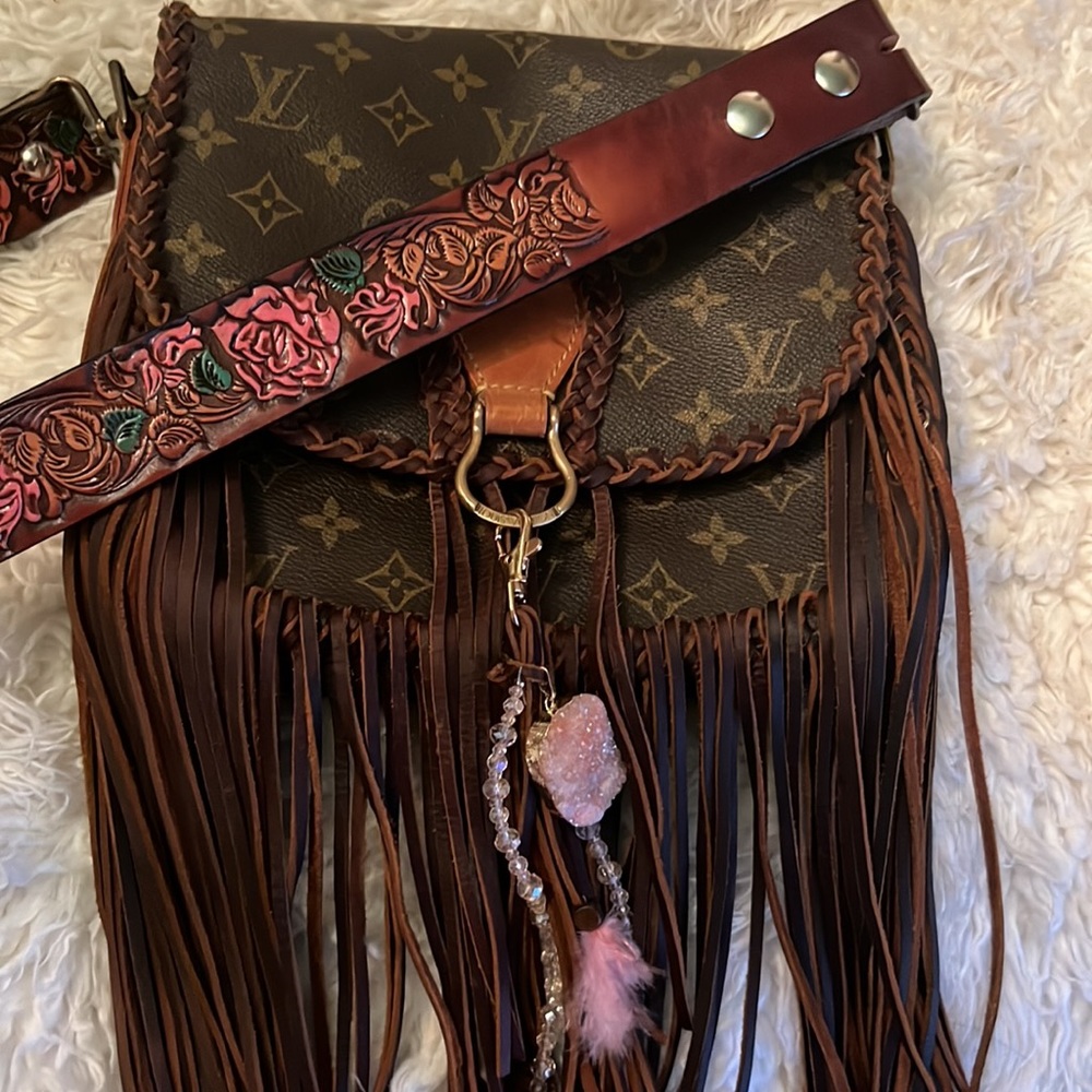 Louis Vuitton boho fringe bag perfect condition by Classic BohoBags